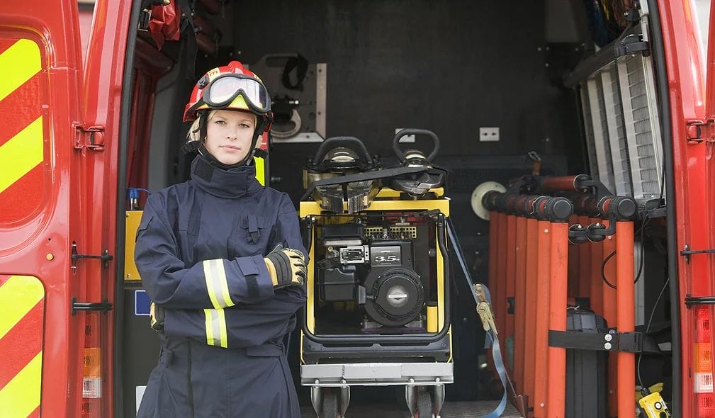 Woman firefighter