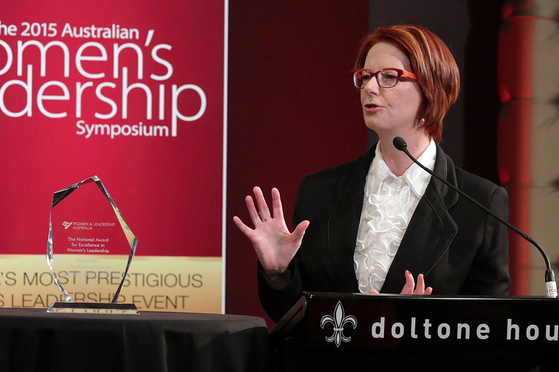 Julia Gillard at The Australian Women's Leadership Symposium