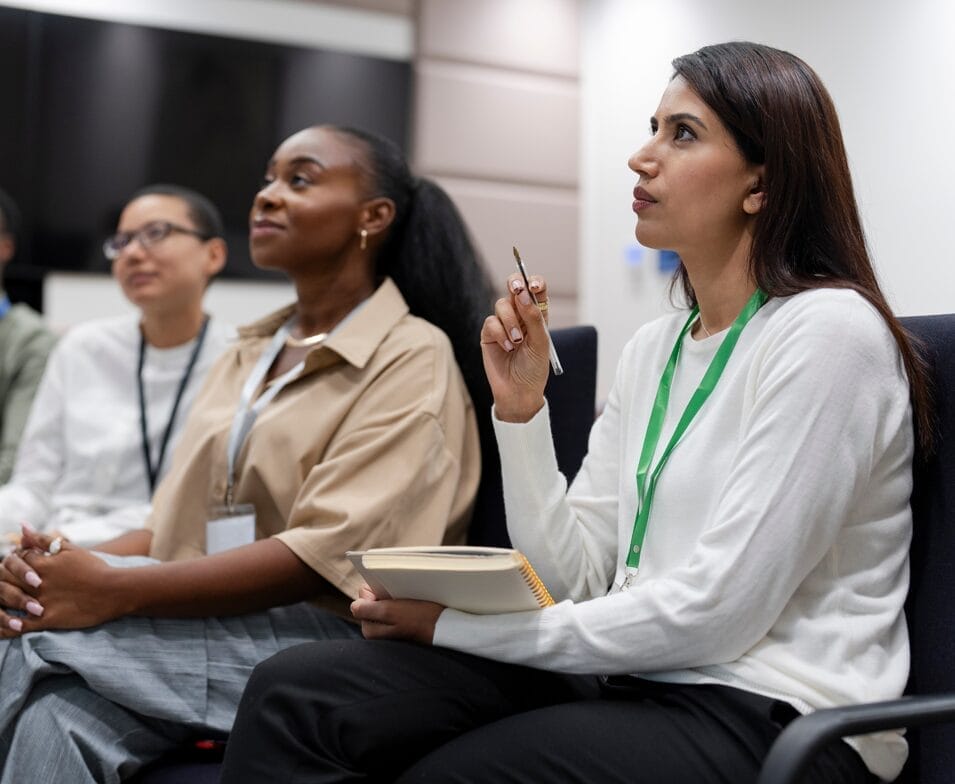 Women in training together