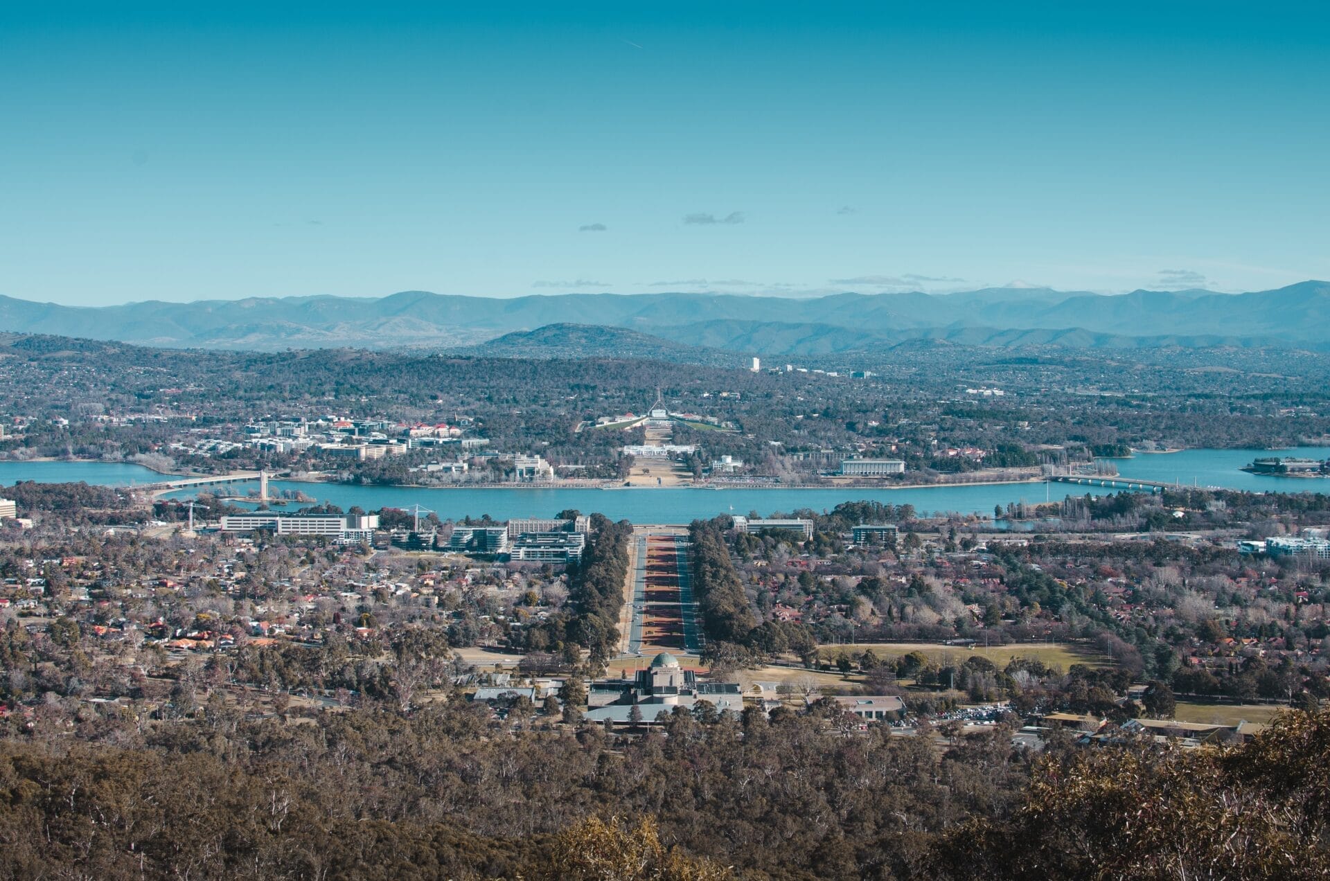 Landscape view of Canberra