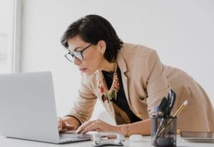 older woman learning digital skills
