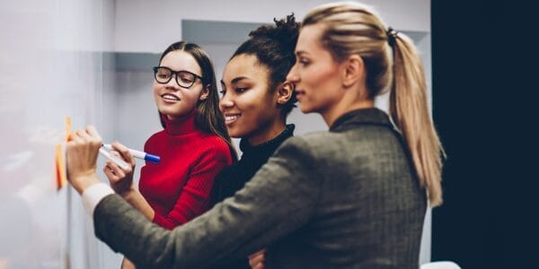 women in the workplace whiteboard